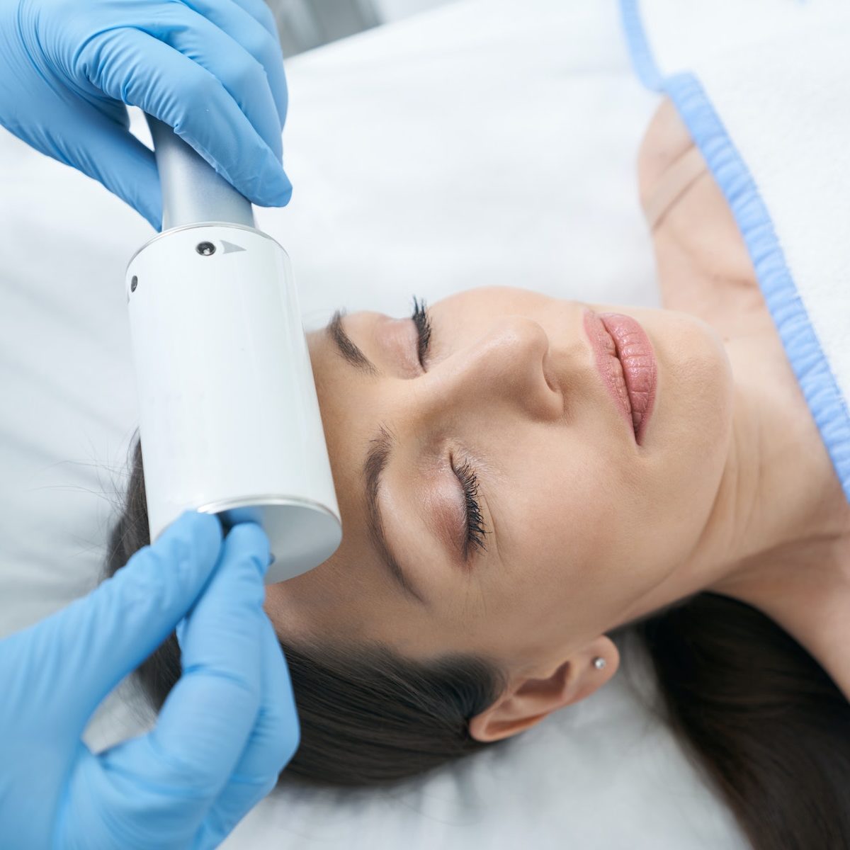 endosphere massager rejuvenating skin on female head